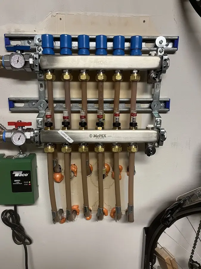 Plumber performing Leak Detection at a residential property in Belpre